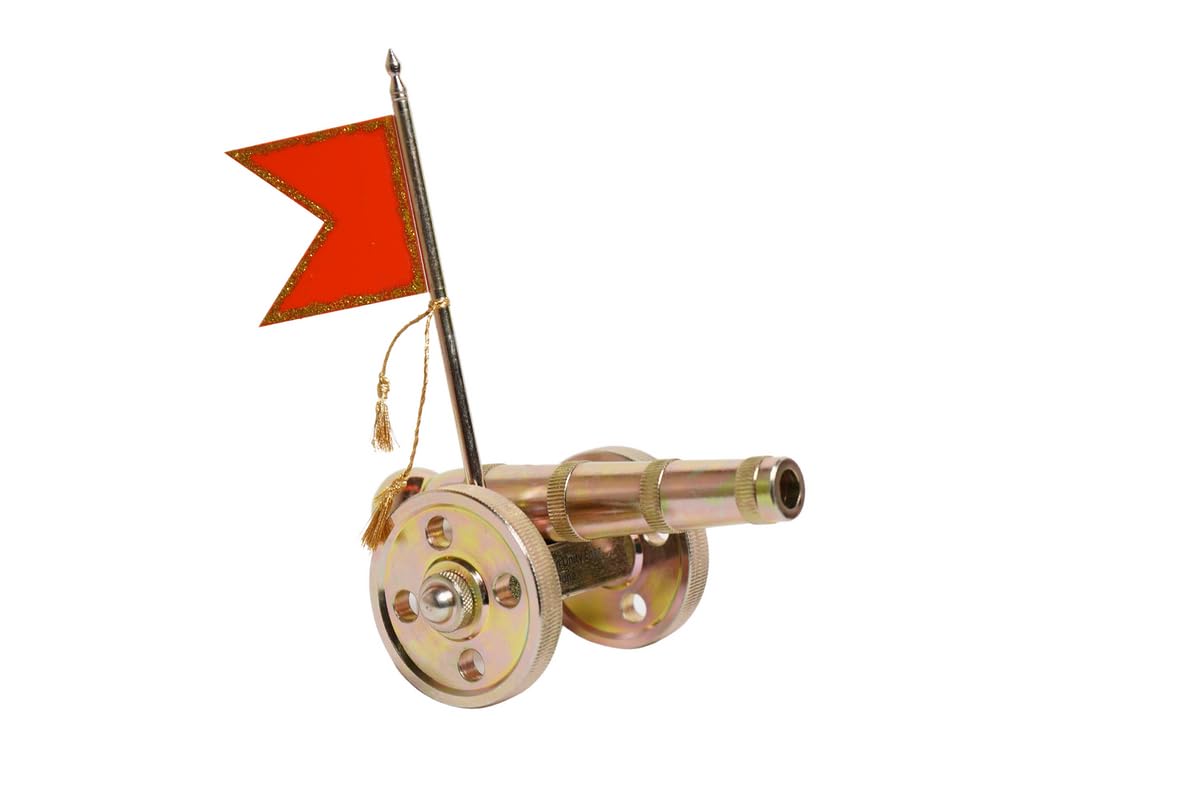 Handcrafted Alloy Steel Cannon - Historical Showpiece (Golden).