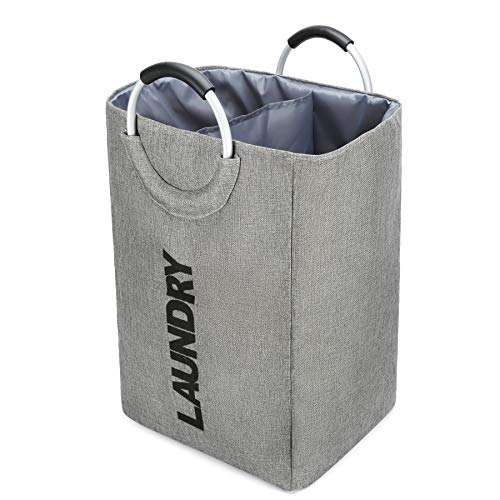 COCOCKA Laundry Basket with Padded Handles Linen Laundry Hampers for Laundry Foldable Clothes
