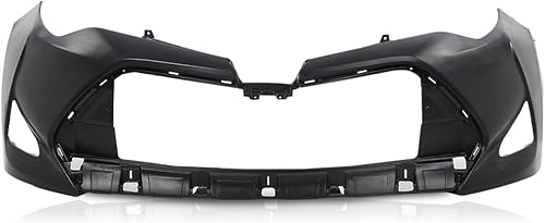 CHEDA Nueva cubierta de parachoques delantero imprimada compatible con Toyota Corolla 2017 2018 2019, compatible con Sedan (4 puertas) CE, L, LE y