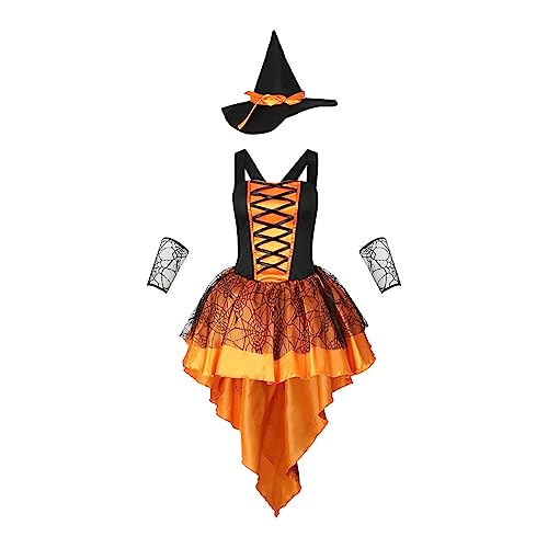 Costume d'Halloween pour femme style steampunk gothique en patchwork de maille