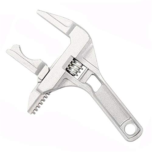 Super Wide Adjustable Wrench, Adjustable Spanner Universal Key Nut Wrench Home Hand Tools,Large Opening Bathroom Spanner 16-70mm Wide Mouth Aluminum Alloy Spanner Wrench(Flagshi)