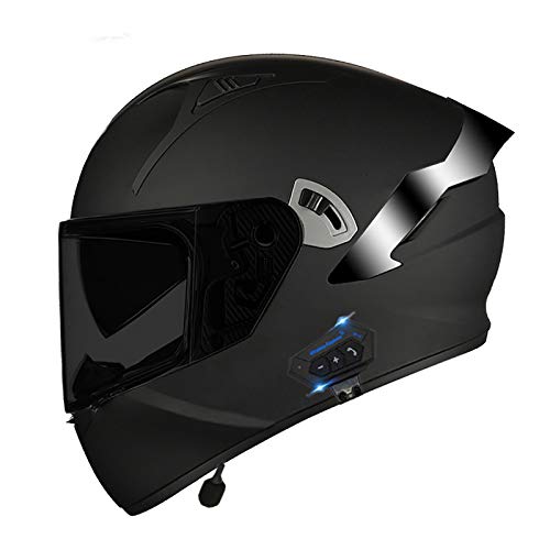 Casques de moto bluetooth intégraux double miroir quatre saisons L-XXXL