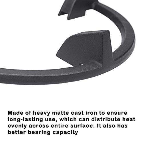 Uniflasy Universal Wok Ring Gas Stove Burner Grate for Samsung NX58H5650WS, NX58H5600SS, NX58H9500WS, NY58J9850WS, Frigidaire FPGF3077QF, GE Appliances JGBS66REKSS, Whirlpool WFG320M0BB, WFG505M0B