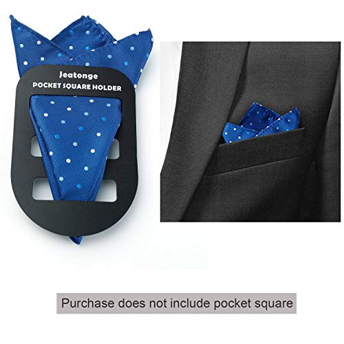 Jeatonge Pocket Square Holder Keeper Organizer Pocket Squares For Men Prefolded (Holder 3 Pcs) #TOP6