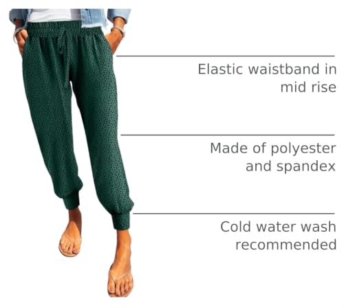 Image of Dokotoo Womens 2026 Soft Casual Drawstring Tie Elastic Waist Loose Jogger Pants with Pockets