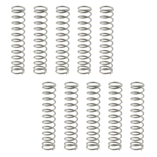 Oedema 10PCS Spring Coil 8mm OD, 0.8mm Wire Dia, 40mm H, Steel Spring