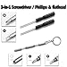 PTSLKHN Eyeglass Repair Kit with Screws, 15 Types Screws for Eyeglasses - Frame Screws, Hinge Screws, Nose Pads Screws - Essential Eye Glasses Repairing Kit Tool
