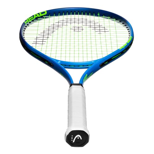 Image of HEAD Aluminium Ti. Conquest Tennis Racket - Pre-Strung Head Light Balance 27 Inch Racquet - 4 1 /4 in Grip, Assorted