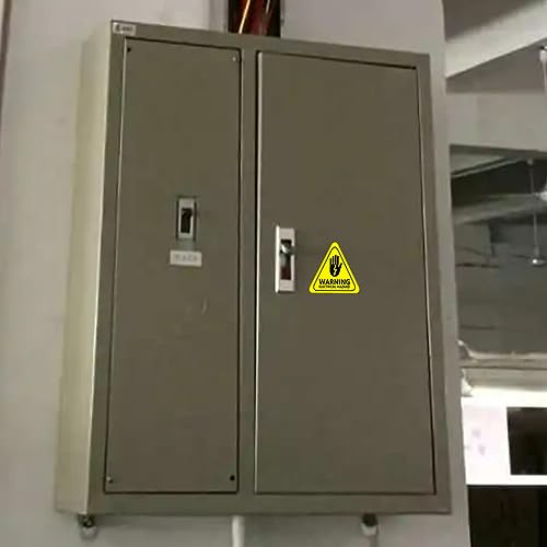 Danger Electrical Hazard Voltage Shock Warning Label Sticker,2 Inch High Voltage Warning Labels,Safety Warning Sign,Electrical Shock Hazard Risk Warning Sign,50 Pcs