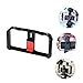 RORPOIR Smartphone Video Grip Stabilizer for Smooth Filmmaking Handheld Cage Led Microphone Mount for Mobile Filmmakers Compatible All Smartphones