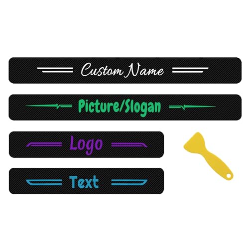 ABLLXP Custom Car Door Sill Protectors, Carbon Fiber Design, Personalized Fit for All Vehicles