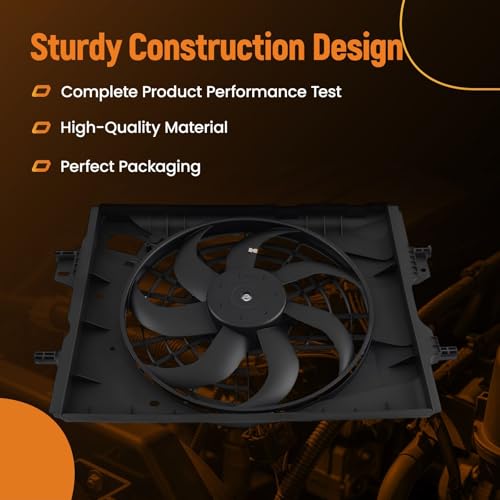 Image of maXpeedingrods Radiator Cooling Fan Assembly for Nissan Kicks S /SR /SV 2018-2023, for Nissan Versa S /SR /SV 2020-2021, 214815RB0B NI3115163 624640