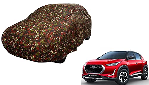 Image of Auto Hub Car Cover Compatible with Magnite with Weather Proof, Triple Stitched, Magnite Car Cover Jungle Look