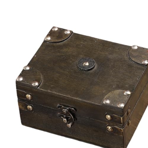 Boite decorative en bois pour centre de table style pirate rustique