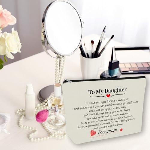 Daughter-Gifts-Makeup-Bag-Perfect-To-My-Daughter-Cosmetic-Bag-From-Mom-For-Daughters-Women-Teen-Girls-Ideal-Gift-for-Travel-Birthdays-Christmas-Daughter-Gifts