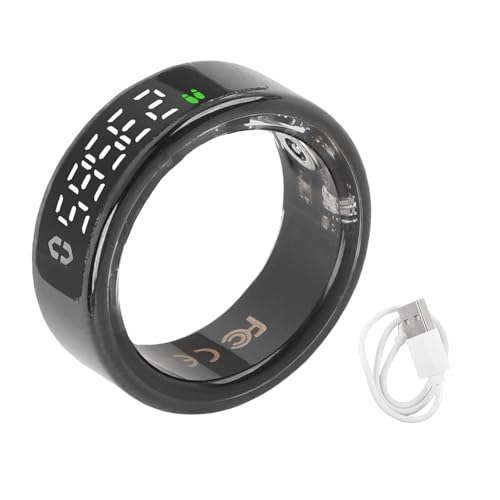 CHEOTIME Smart Ring, Smart Health Ring for Women Men Fitness Tracker con frecuencia cardíaca, oxígeno sanguíneo, presión Arterial, monitoreo del sueño, conteo de Pasos, (ID 22.2mm / 0.87in)