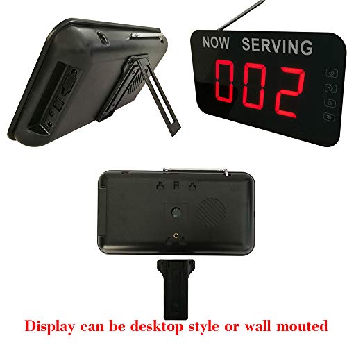 3 Digits Take A Number System Wireless Number Calling System Queue Manage System with One keypad and One Queue Number Display