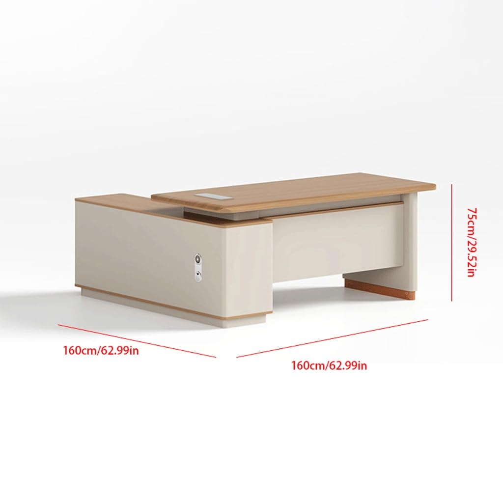 Mesa de Escritorio Para Computadora Scrivania Boss, Scrivania Da Ufficio Moderna, Scrivania Da Supervisore, Scrivania Da Manager, Mobili For Ufficio Scrivania da Studio Per Camera da Letto(A)