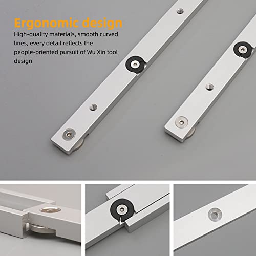 Aluminiumlegierung Miter Bar Slider 300/450mm T-Schiene Gehrungsstangen-Tischkreissäge Messstab Holzbearbeitungswerkzeug Für Router Tischkreissäge Gehrung Zimmermann (1PC 300MM)