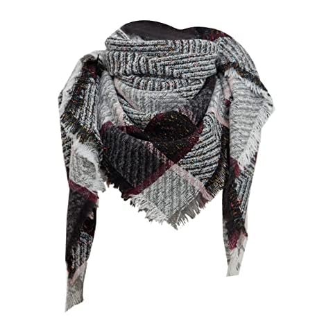 Bufanda de Cuadros Escoceses Otoño Invierno Estampados Fulares Scarf Mujer Mantas Cover
