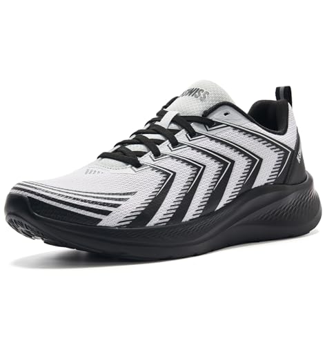 Image of K-Swiss Men's Mellow Running Shoe - Lightweight Fashion Sneaker Cross Training Shoe for Jogging Walking