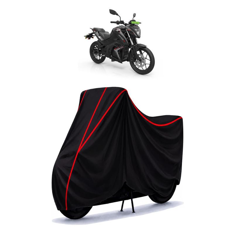Image of Tork Kratos R Water Resistant Bike Cover for All Motorcycles & Rain | Heavy Duty Taffeta Fabric | UV Protection, Dustproof, Scratchproof | All Weather Two Wheeler Body Cover with Elastic Bottom