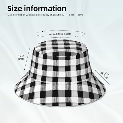 Image of Bucket Hat Double-Side-Wear Reversible Sun Hat Beach Travel Hiking for Women Men