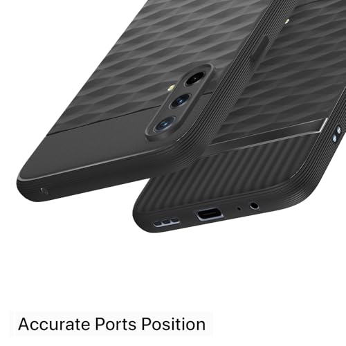 Image of Pikkme Back Cover for Oneplus Nord CE 5G Camera Protection 3D Hexa Cube Design Silicone Protective Bumper Case (Black)