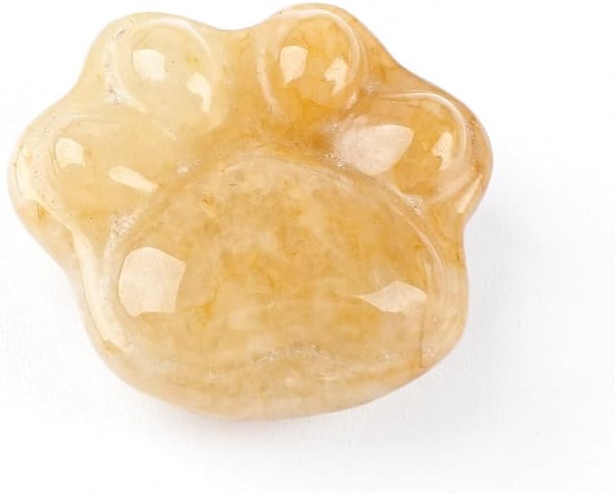 Lumisoul Crystal Agate Paw Carved Figurine Mini Animal Stone Decoration DIY Micro Landscape Desk Ornament (Mixed/Random)