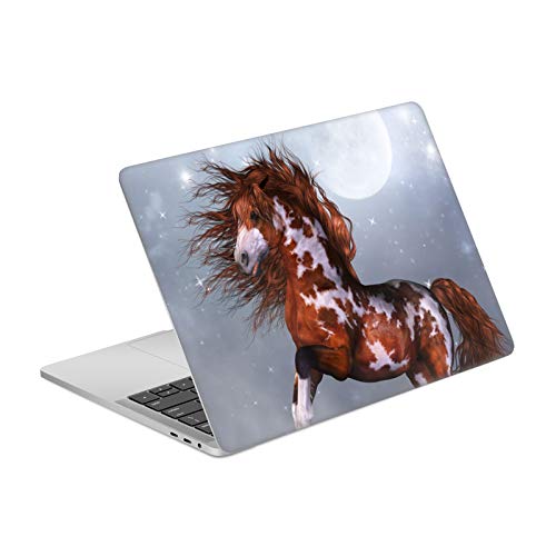 Skin vinyle luxe MacBook Pro 13 oeuvre Simone Gatterwe chevaux