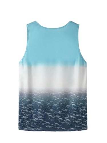 Men's Tank Tops Summer Colorblock Scoop Neck Casual Sleeveless Shirts Gym Muscle Beach Tank Tops2