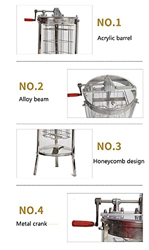 2-frame roestvrijstalen handmatige export honing shaker Twee-frame transparante handleiding honing shaker imkerij… - Image 6