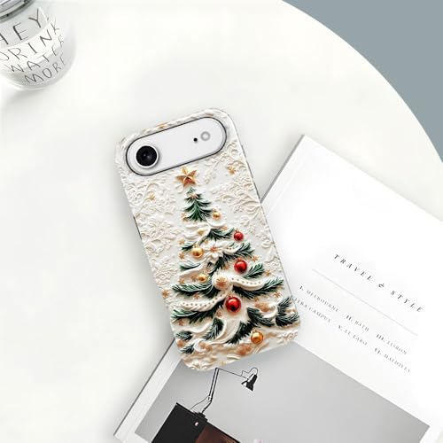 DAIZAG Case Compatible with iPhone 17 Air,Glossy Durable Shock Protection Cover for Girl Women,Christmas Tree Snowflake Pattern by DAIZAG - Used condition - Image 5