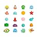 Baby Shark Blind Bag Party Favors 4 Pack – Bundle with 4 Mystery Toys Mini Figurines Plus Stickers, More | Baby Shark Action Figure Set for Kids, Boys, Girls