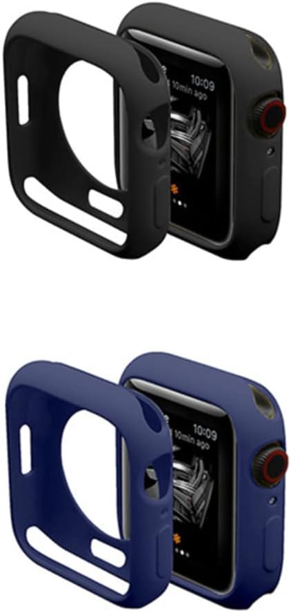 Flexible TPU Protective Bumper Case Anti-Scratch Cover Guard (NOT Screen Protector) Compatible with Apple Watch 41mm Series 8/Series 7, 16 Packs, Multi Colors