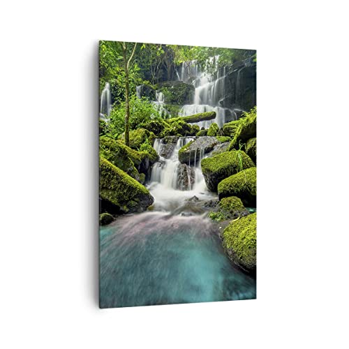 Toile cascade de parc moderne pour une décoration salon zen