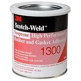 3M Neoprene High Performance Rubber and Gasket Adhesive 1300, Yellow