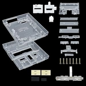 BITFUNX SNES Replacement Shell – Transparent Case Protective Housing for SNES SFC Game Console US Version (Tran-white)