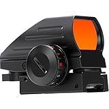 SVITVU Red Dot Sight, Red and Green, Reflex Rifle Scope Dot Sight with 4 Different Reticles, 20mm Rail Mount, Absolute Co-Witness (Reticles Red Only)