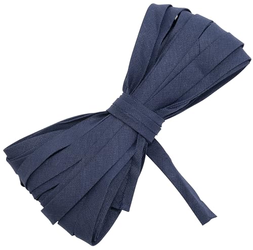 AERZETIX - C77220 - 9m x 12mm Cotton Bias Binding - Dark Blue - Trimming Gallon Clothing Cushions Quilts