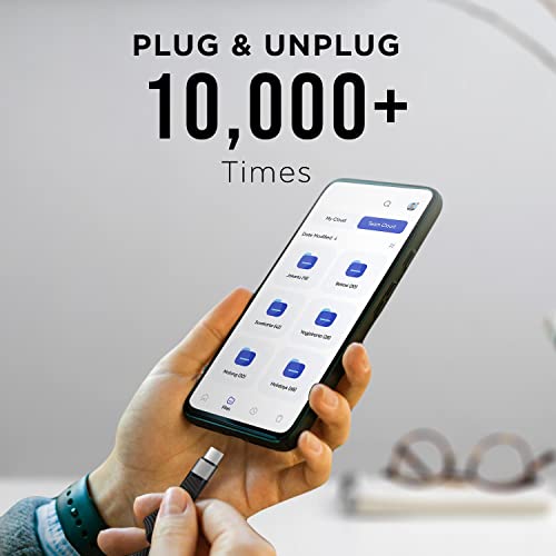 Afterplug Short USB-A to USB-C Cable, 5.5 inch, 10Gbps, for iPhone 15/16, iPad, MacBook, Samsung Galaxy, Tablets, Laptops, Portable SSD, Android Auto by Afterplug - Image 4