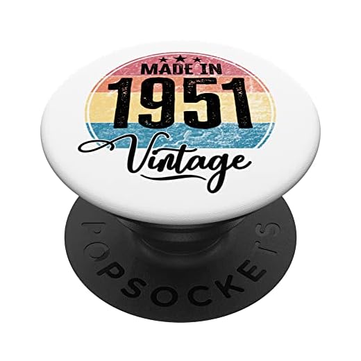 Cumpleaños Vintage Año de nacimiento 1951 Cumpleaños bday PopSockets PopGrip Intercambiable