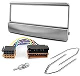 Lieferumfang: Radioblende, Radiohalter, Führungsschiene, ISO Adapterkabel, Entriegelungsbügel, Antennenadapter