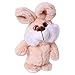 Produktbild TE-Trend Sprechendes Laufendes Tier Rabbit Hase Labertier Nachplapper Plüschtier Nachsprechend 20cm Hellbraun Weiß