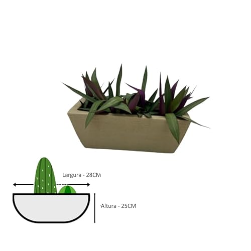VASO POLIETILENO JARDINEIRA DECORATIVO P/PLANTAS/JARDINS/ESCRITÓRIOS TEXTURA GRAFIATO (BEGE)