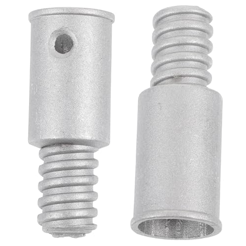 Veemoon 2 Piezas Adaptador de Extensión para Escoba y Mop con Roscada de Metal para Herramientas de Limpieza del Instalación y Duradera