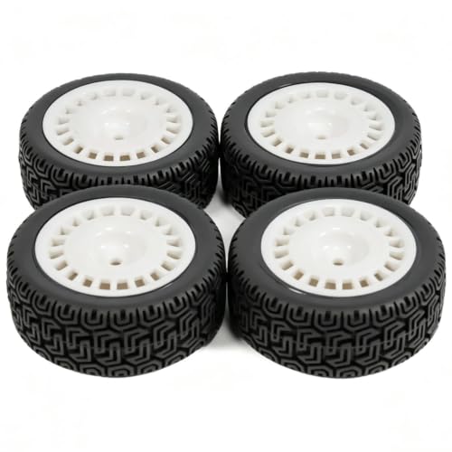 4 �z�C�[���^�C�� For Tamiya For TT02 For TT01 XV01 DF-03 1/10 Rc �X�y�A�p�[�c | �ڒ��ς݂�12mm�Z�p�̃����[�p�^�C���ŁA1/10�c�[�����O�J�[�ł����肵���O���b�v�͂Ő��m�ȃR�[�i�����O���������܂� 