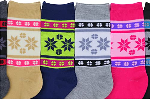 Image of ToBeInStyle Women's Pack of 6 or 12 Fashion Printed Crew Socks