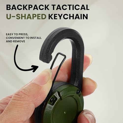 Image of Storite Retractable Keychain ID Badge Holder Keyring | Secure Carabiner Clip for Backpacking, Fishing, Outdoor Use | Durable ABS, Lightweight & Reusable | Ideal for Everyday Travel
