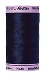 Mettler Silk Finish Cotton Thread, 547-Yard, Navy